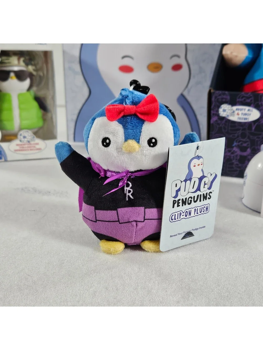 Pudgy Penguins Plush Toy Set Figure Box Clip & Accessories Bundle